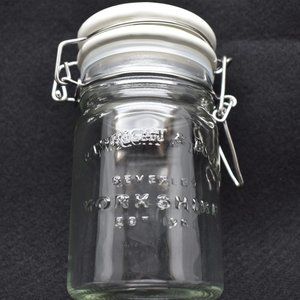 Cartwright & Butler Glass Jar W/Ceramic Lid and Seal Beverley Yorkshire Est 1981